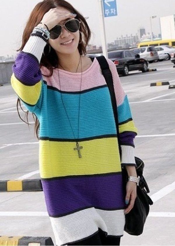 Colorful Knit Sweater