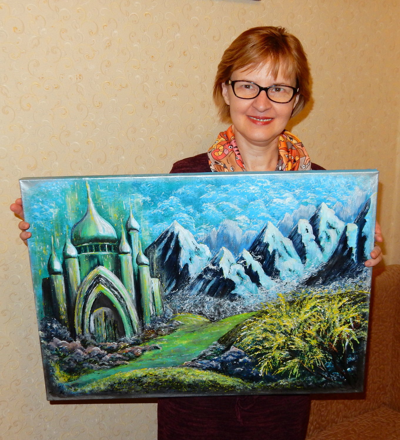 Magic painting. Художник Коряковская Коваль Марина. Картина изумруд. Смарагдова художник. Марина Амосова художник.