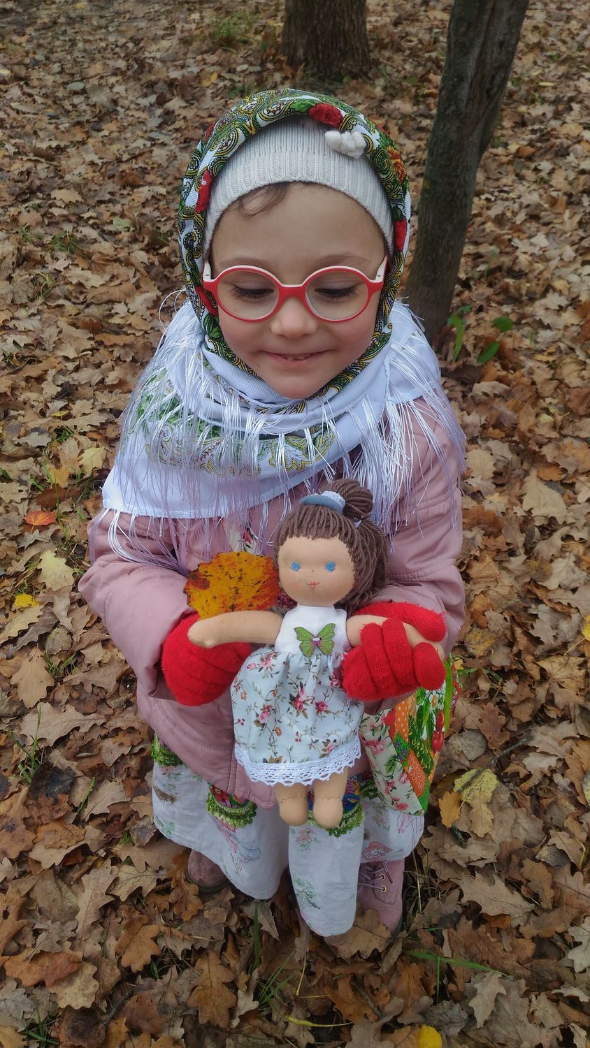 Фото №1 к отзыву покупателя Olga о товаре Вальдорфская кукла Сестрички, вальдорфская игрушка