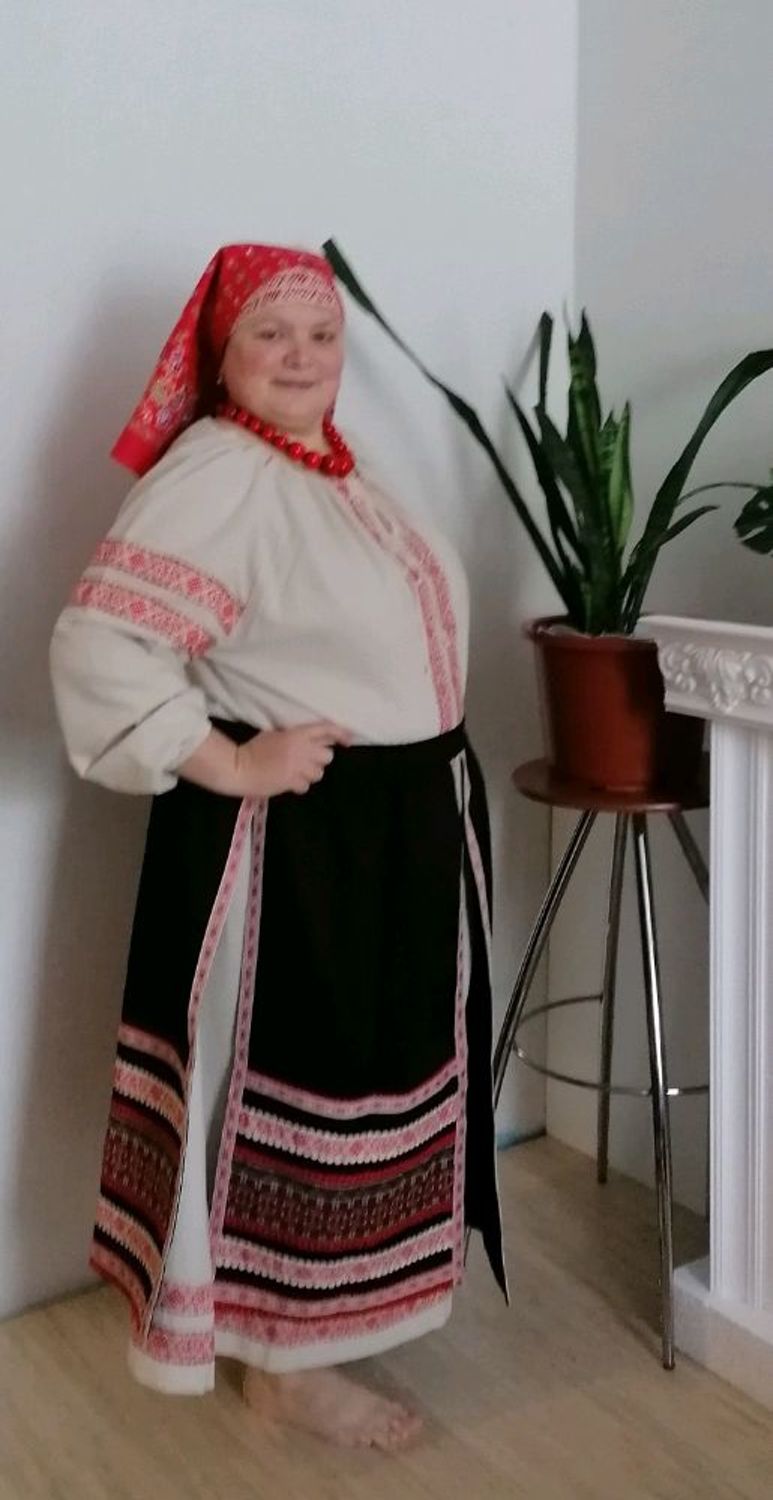 Фото №1 к отзыву покупателя Марина Леонтьева о товаре Платье "Берегиня", лен и еще 1 товар