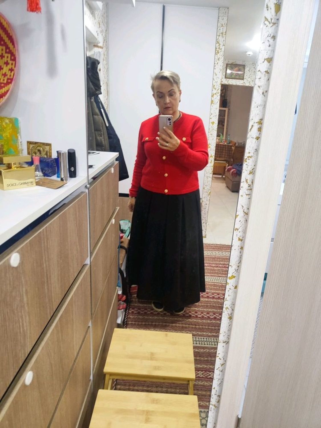 Фото №1 к отзыву покупателя Анна о товаре Длинная юбка в пол из шерсти "Бланш"