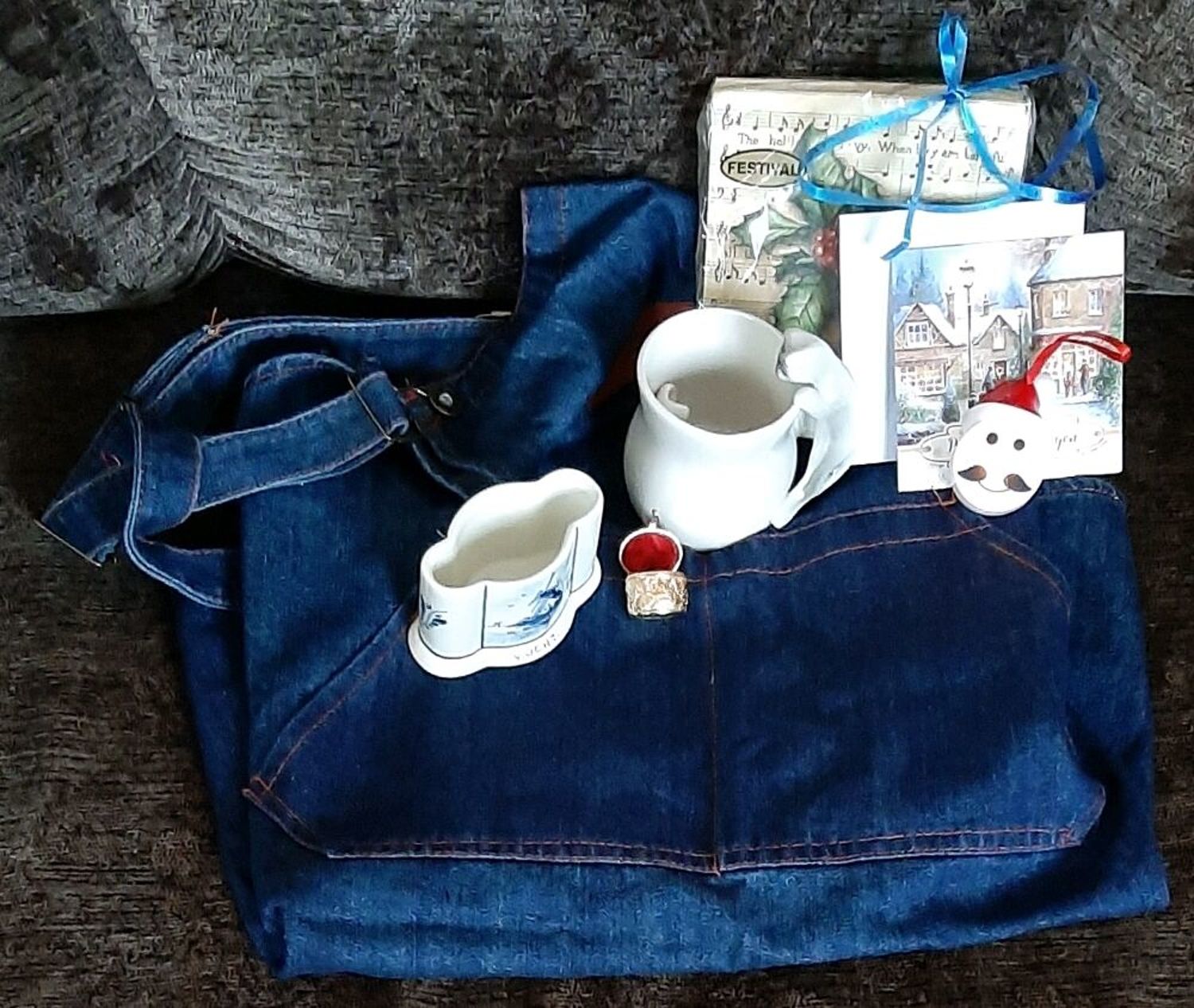 Photo №1 к отзыву покупателя olirpu о товаре Винтаж: Фартук из джинсовой ткани, Голландия and 1 more item