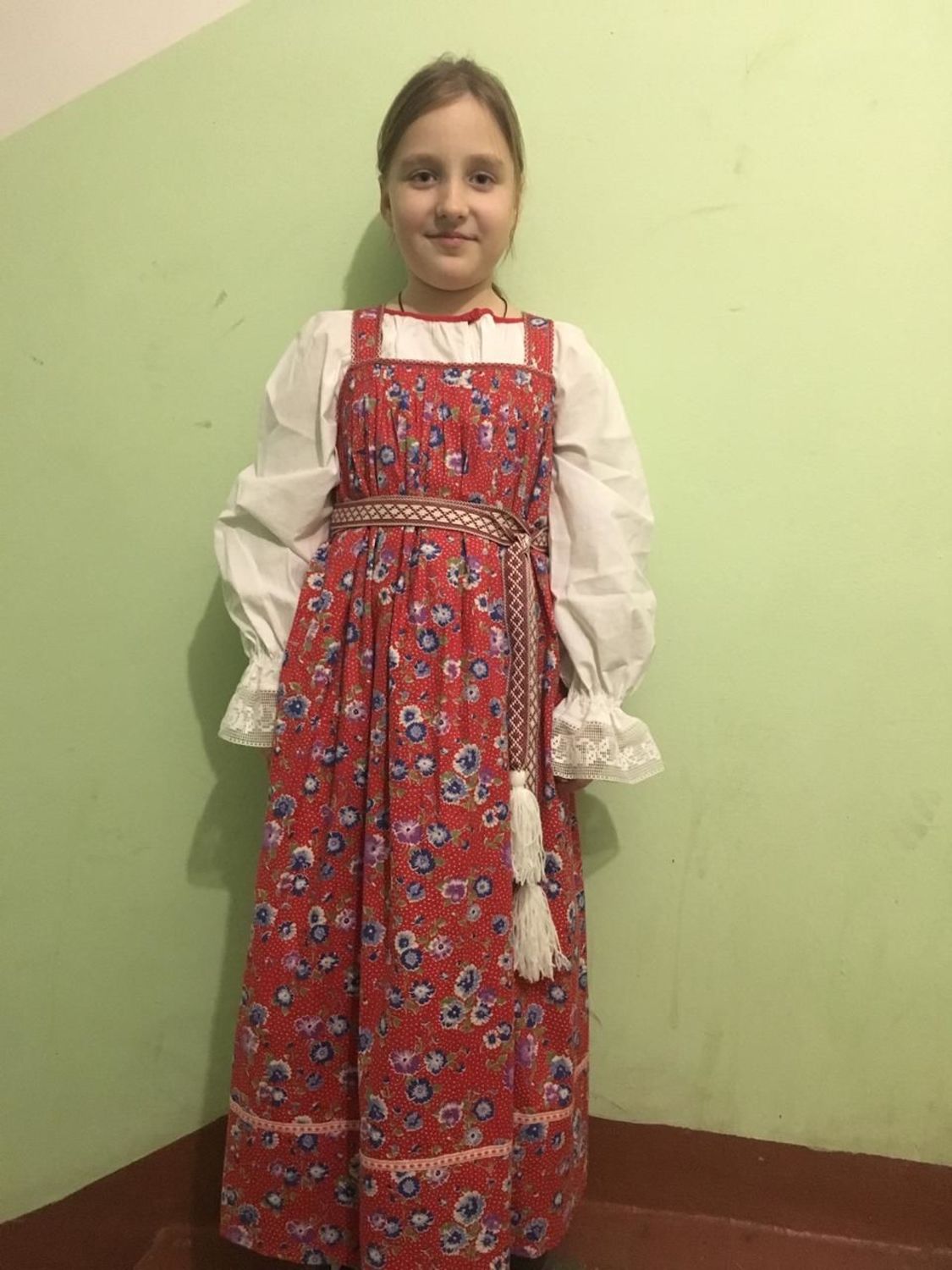 Фото №3 к отзыву покупателя Елена Парусова о товаре Рубаха народная женская.Длинная