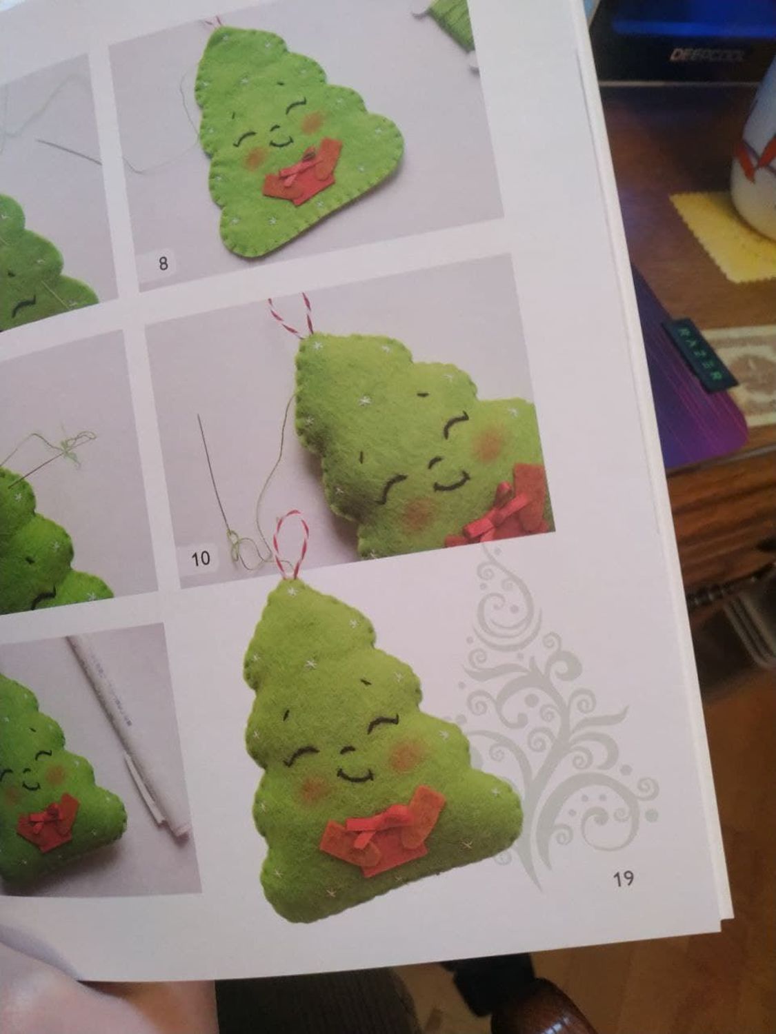 Фото №1 к отзыву покупателя Антон о товаре Книга "Шьем веселые игрушки для новогодней елки"  (выкройки)