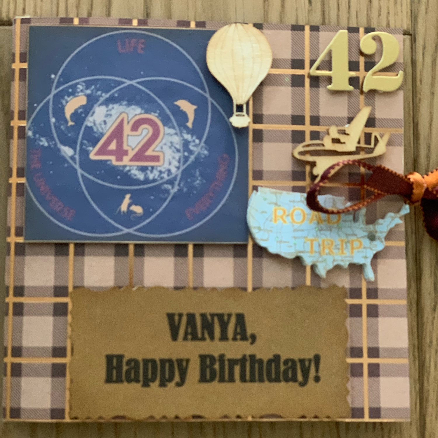 Фото №1 к отзыву покупателя Yana о товаре Персональная открытка "С днем Рождения!"