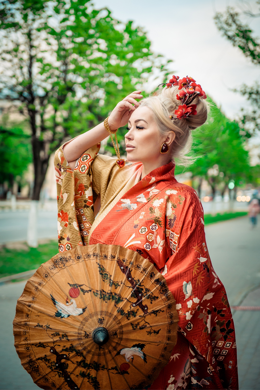 Фото №2 к отзыву покупателя Irene Alexeeva о товаре Винтаж: Винтажный японский зонтик
