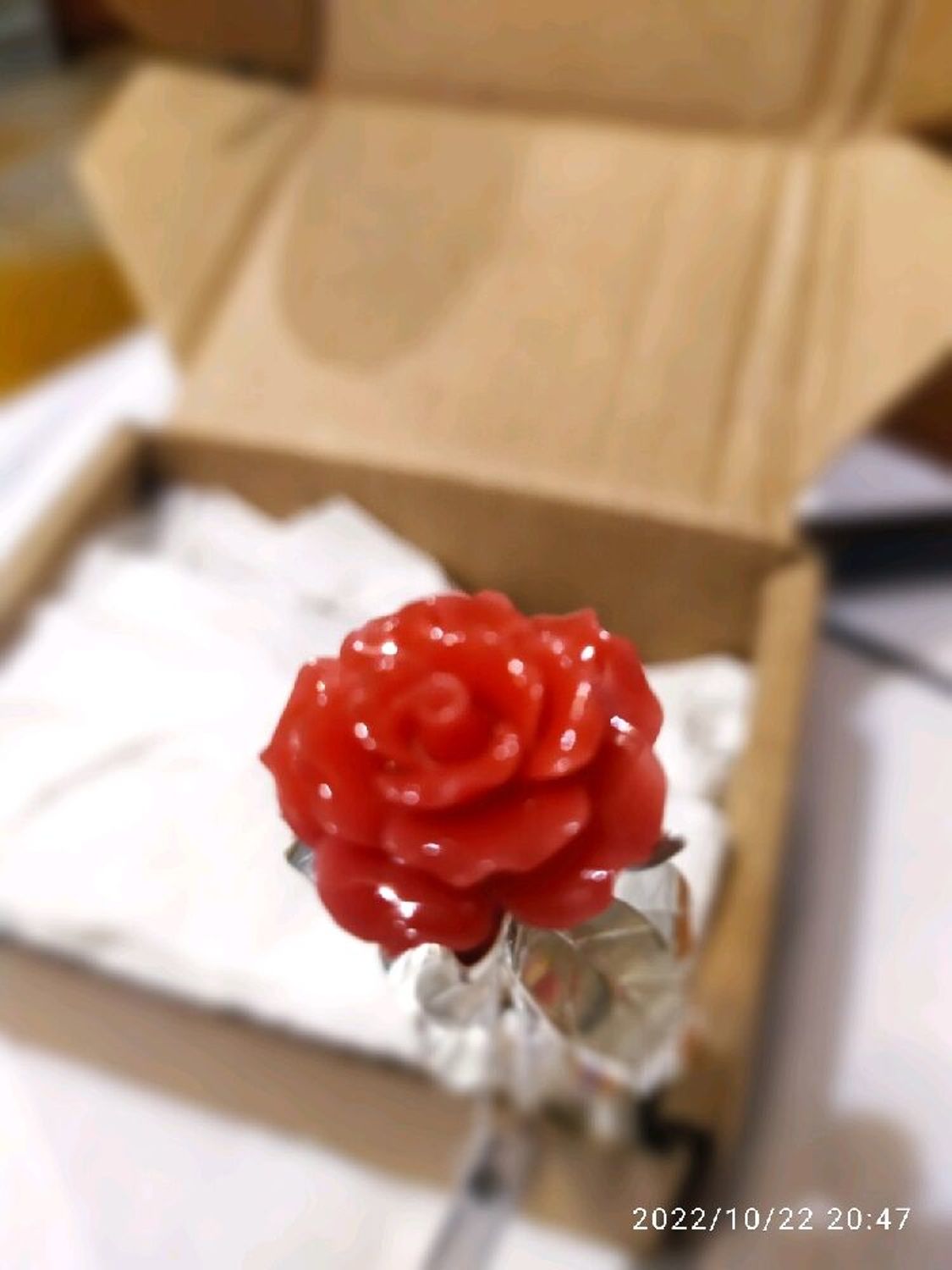 Фото №2 к отзыву покупателя Станислав о товаре Серебряная роза с красным кораллом