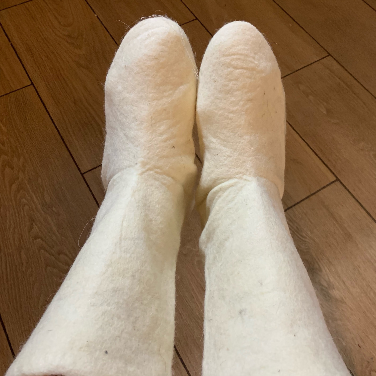 Фото №2 к отзыву покупателя Суркова Наталья о товаре Носки валяные войлочные носочки из шерсти мериноса