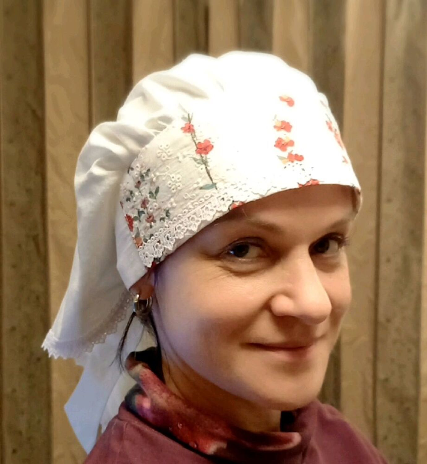 Фото №2 к отзыву покупателя Tatyana Kuvaldina о товаре Выкройка PDF: Сорока, Повойник - головной убор замужних женщин.