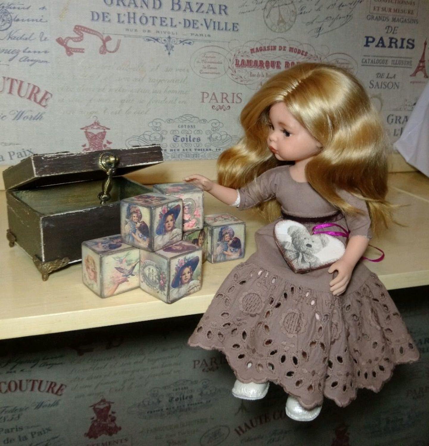 Photo №1 к отзыву покупателя FoxyDolls о товаре Кубики детские "Кукла Маша"