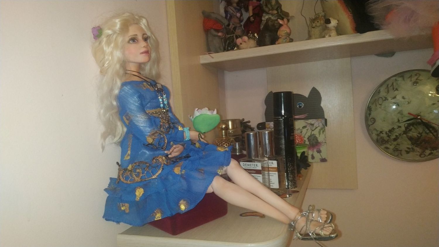 Фото №1 к отзыву покупателя Светлана о товаре Кукла интерьерная полушарнирная