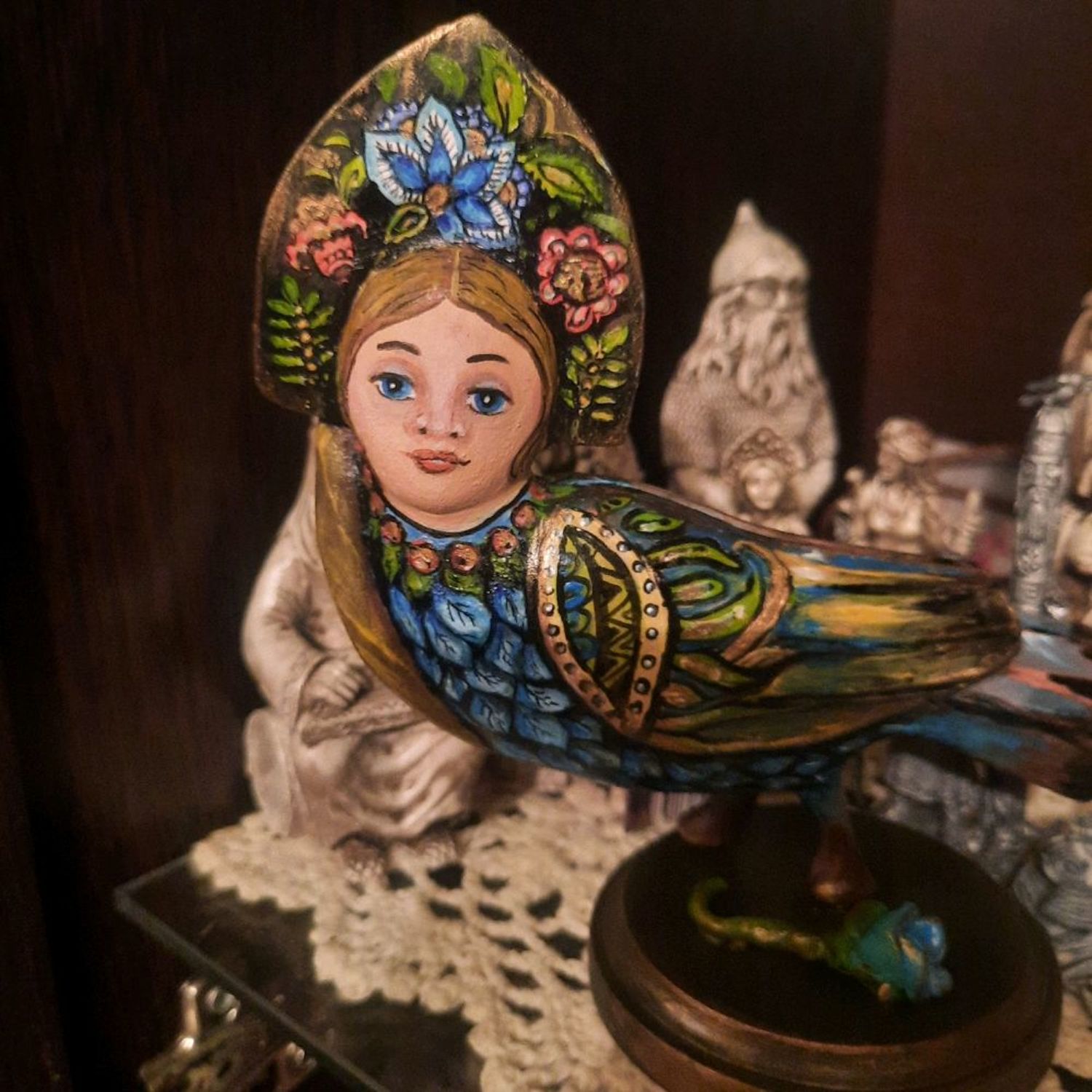 Photo №3 к отзыву покупателя Yuliya о товаре Райская птица  (Зимородок) или Алконост