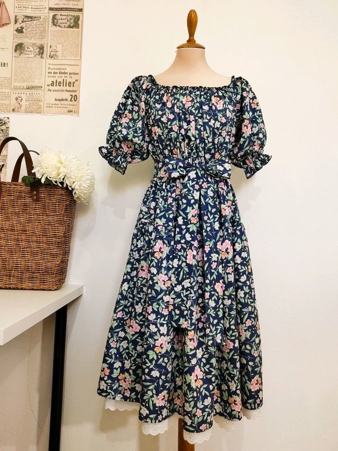 Фото №1 к отзыву покупателя MissKris Авторские платья для женщин и девочек о товаре Плетеная сумка-шоппер