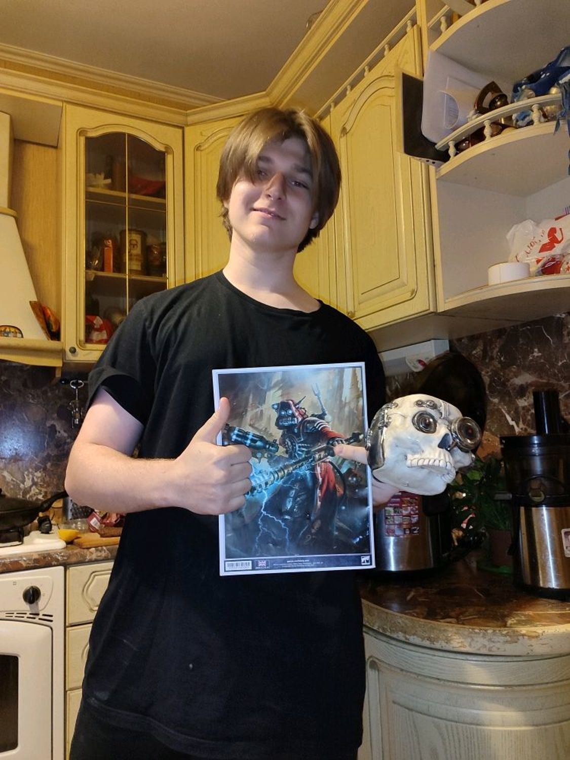 Фото №1 к отзыву покупателя Георгий о товаре Кружка Warhammer Сервочереп Инквизиции (40k, Servoskull, череп)