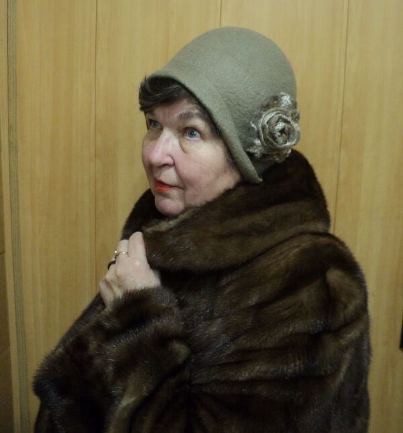 Photo №1 к отзыву покупателя Tatyana о товаре Валяный клош. РЕЗЕРВ для Татьяны.