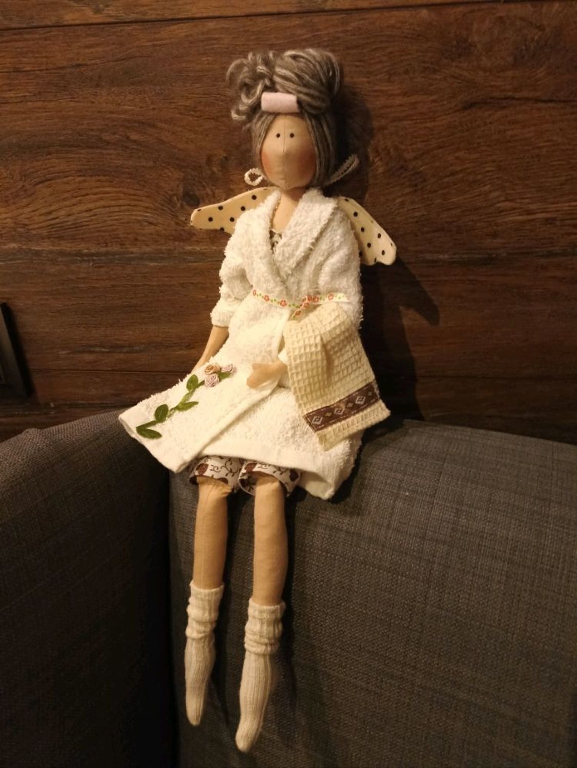 Фото №2 к отзыву покупателя Елена о товаре Куклы Тильда: Банный Ангел