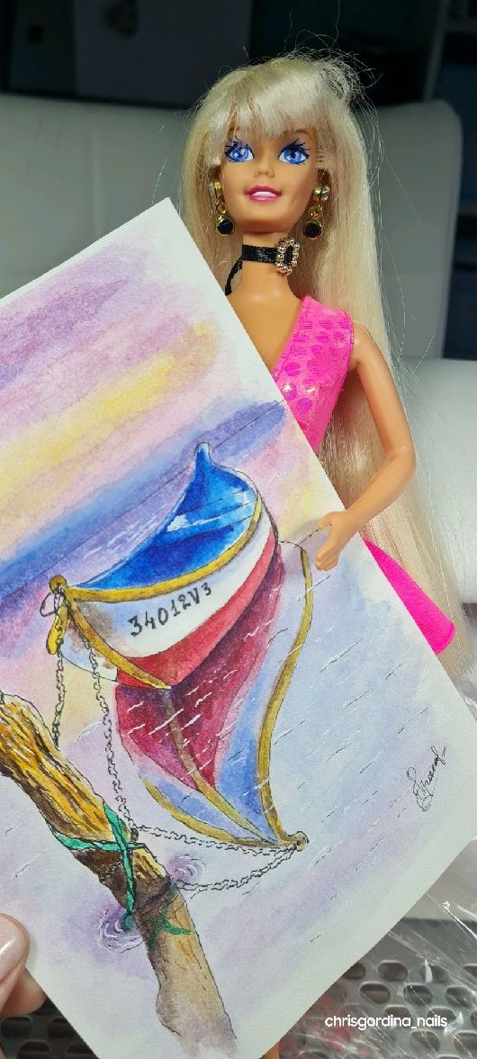 Фото №1 к отзыву покупателя Гордина Кристина о товаре Винтаж: Кукла Барби Barbie Cut 'n Style Malaysia 1994. Куклы Барби 90 х.