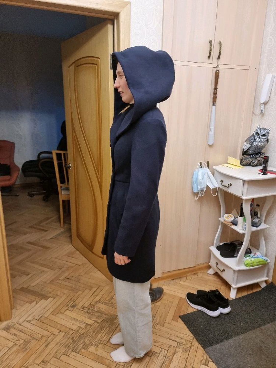 Фото №2 к отзыву покупателя Анастасия о товаре Пальто тюльпан с капюшоном-кобра
