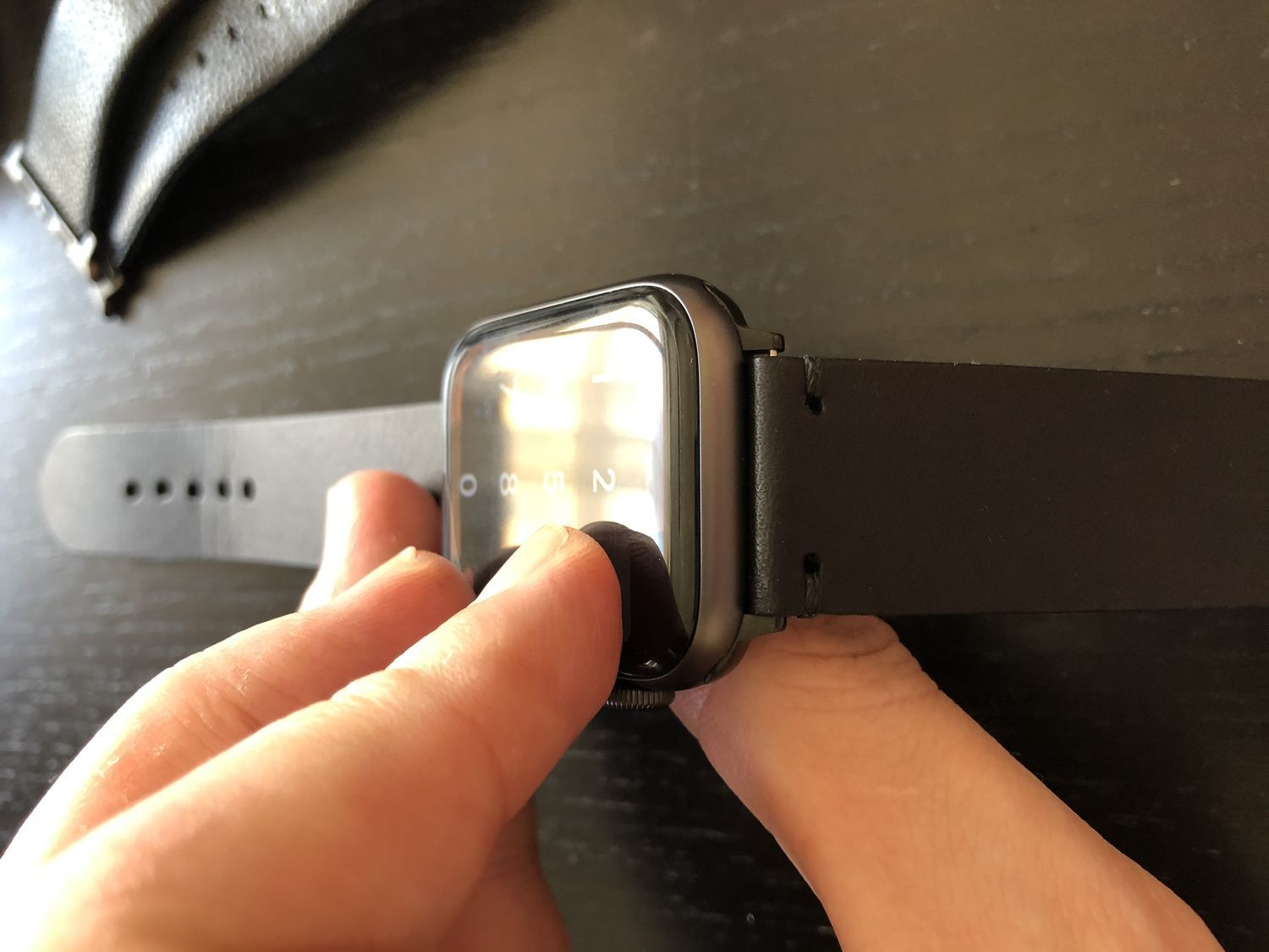 Photo №2 к отзыву покупателя Olle Solens о товаре Кожаный ремешок для Apple watch