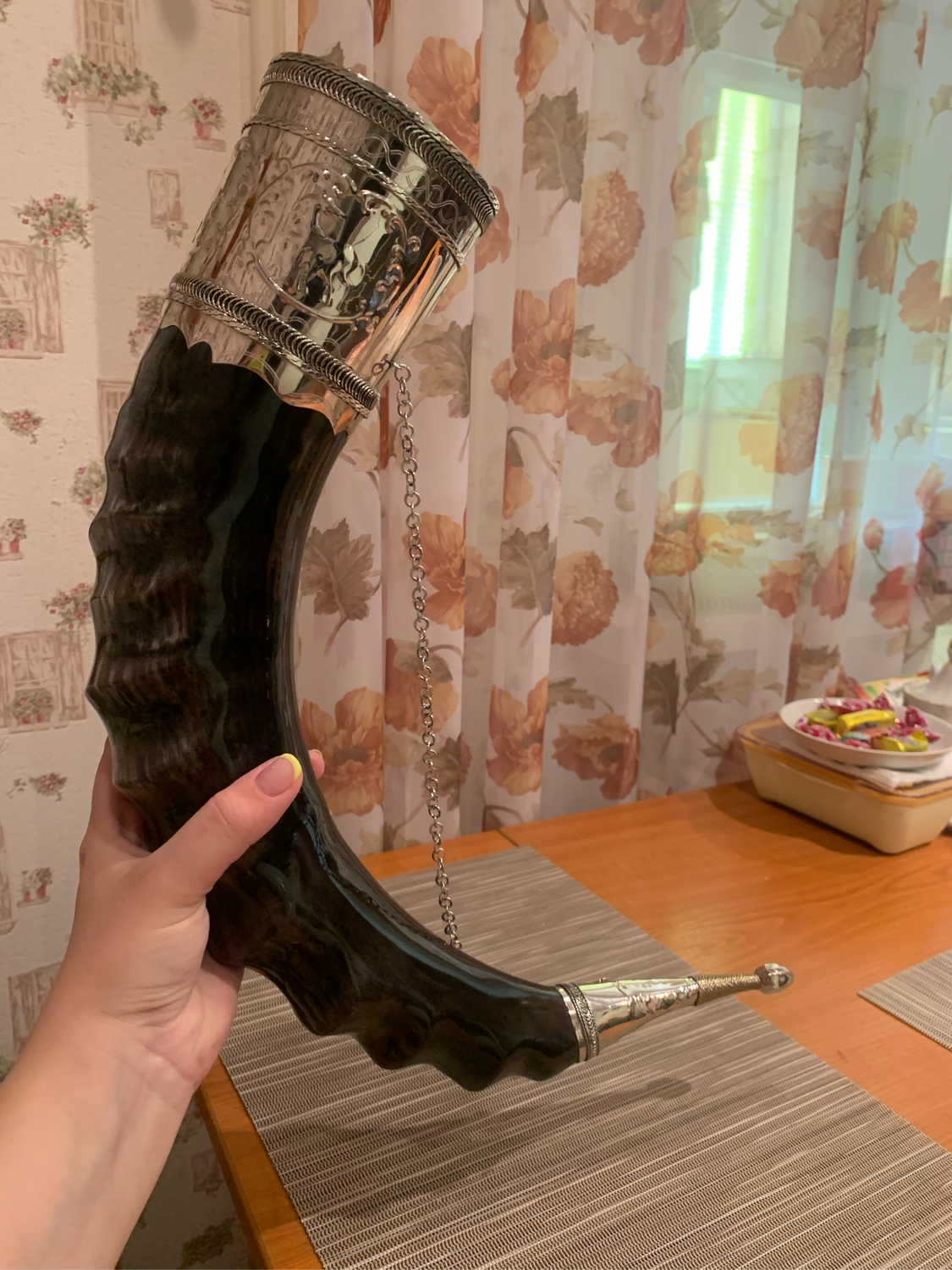 Фото №2 к отзыву покупателя Оля Золотуха о товаре "Рог горного тура средний"