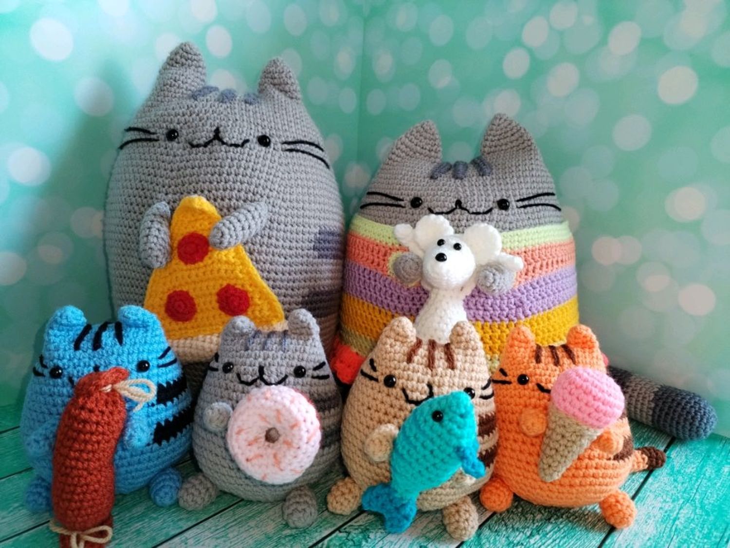 Фото №2 к отзыву покупателя Марина о товаре Кот Пушин (Pusheen) мини амигуруми и еще 1 товар