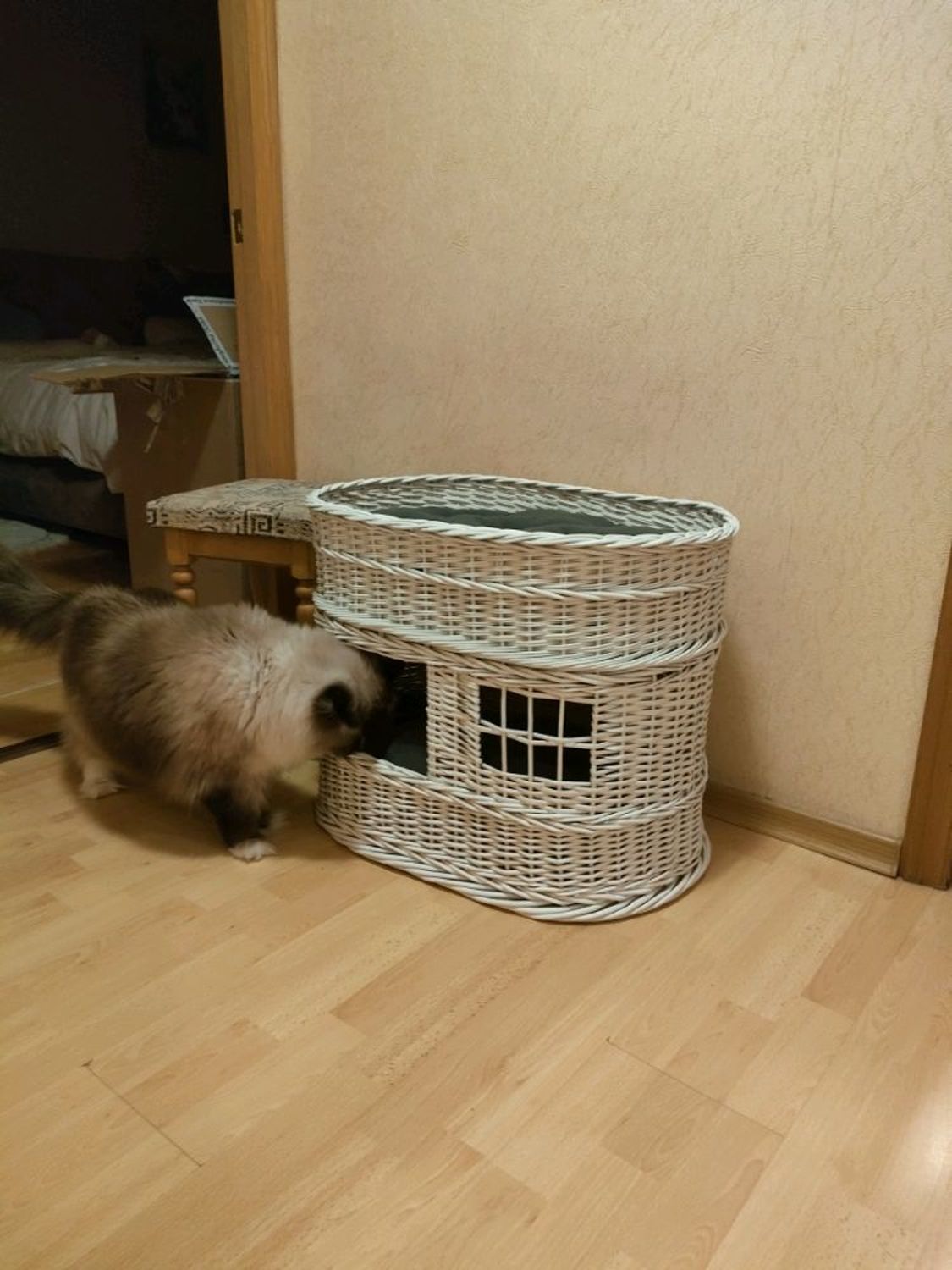 Photo №3 к отзыву покупателя Svetlana о товаре Домик плетёный с окошком