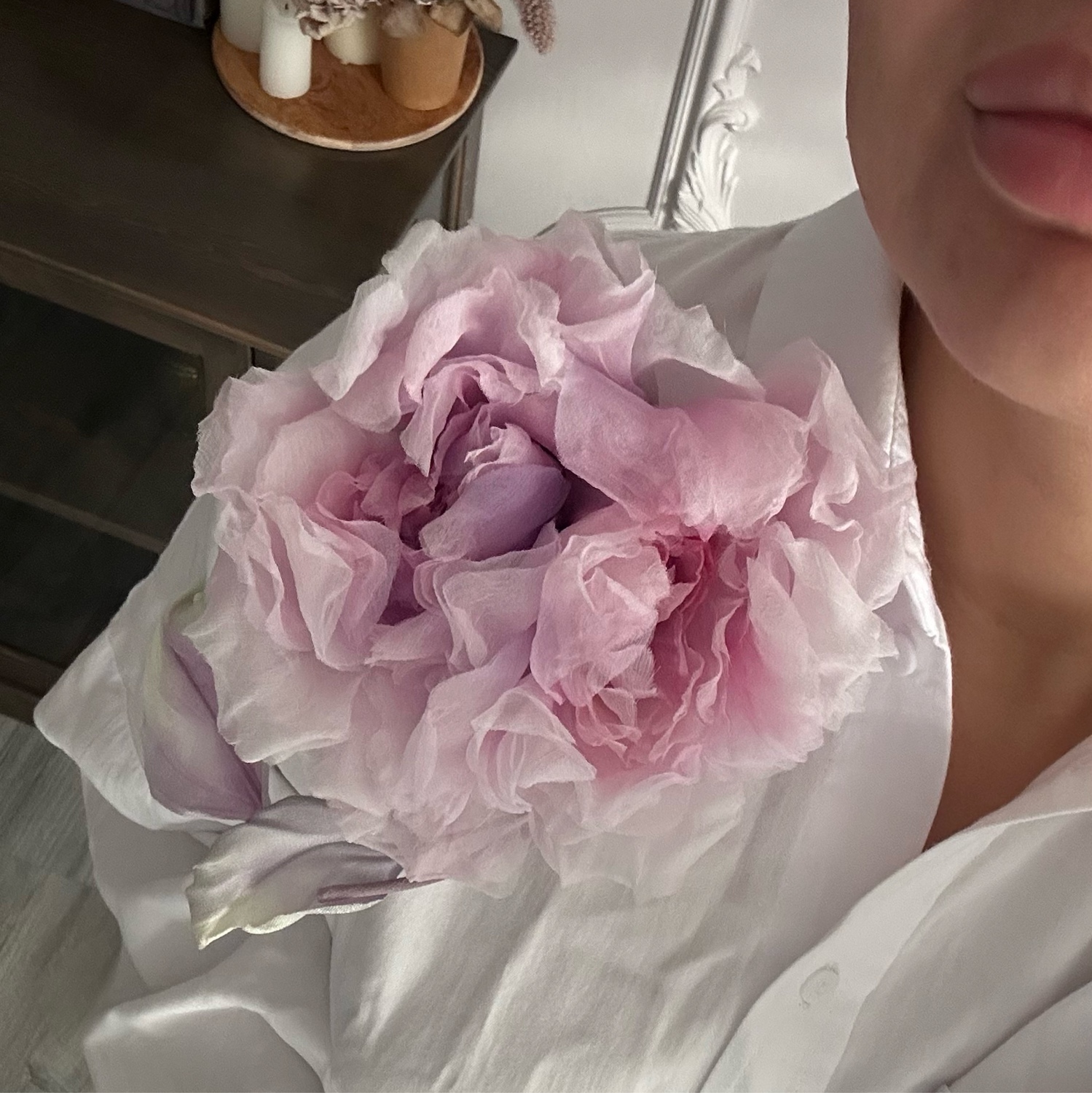 Фото №1 к отзыву покупателя Мария Шемякина о товаре Брошь роза “Happy Valentin”
