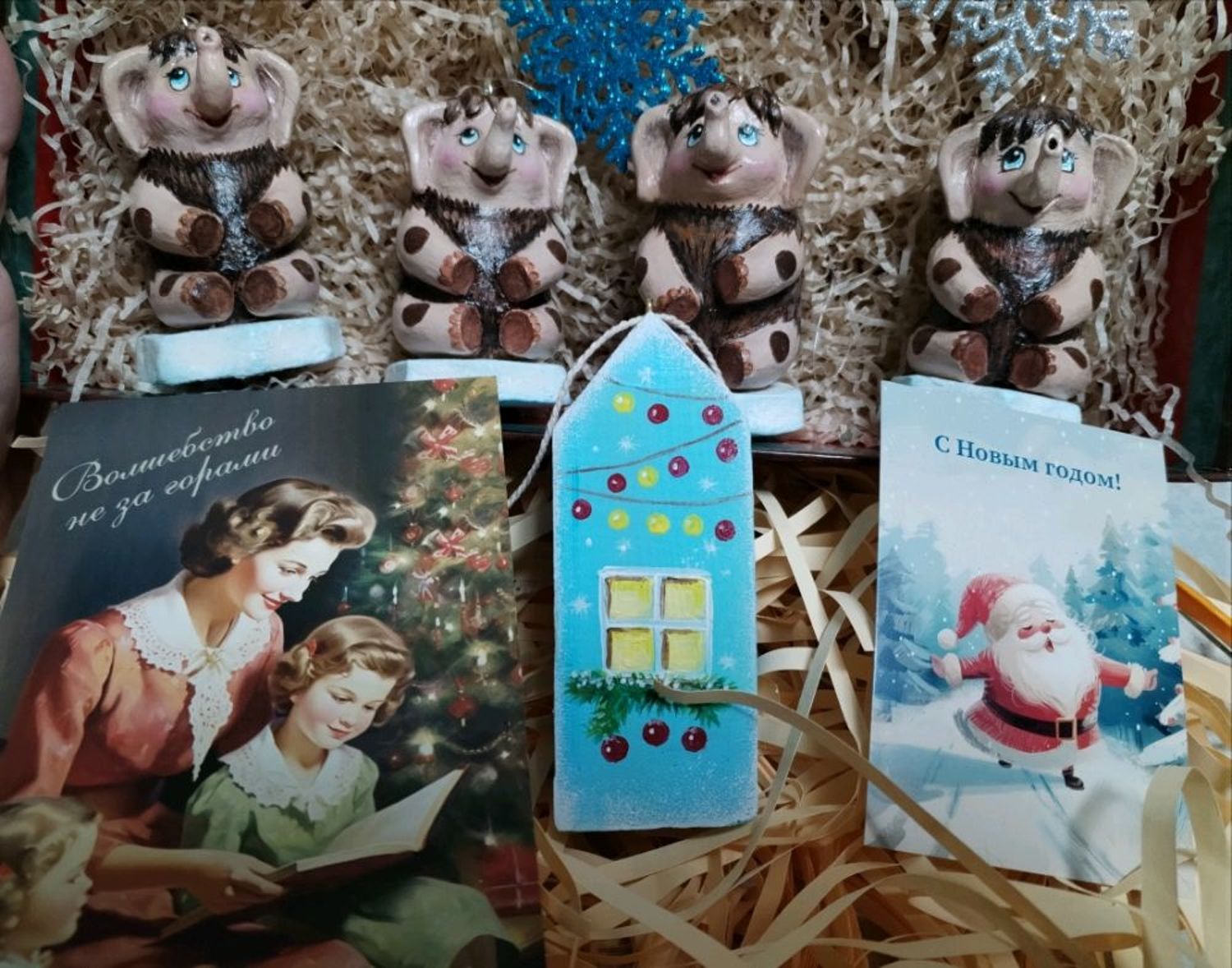 Photo №4 к отзыву покупателя Marina о товаре Елочные игрушки: зайчик с барабаном