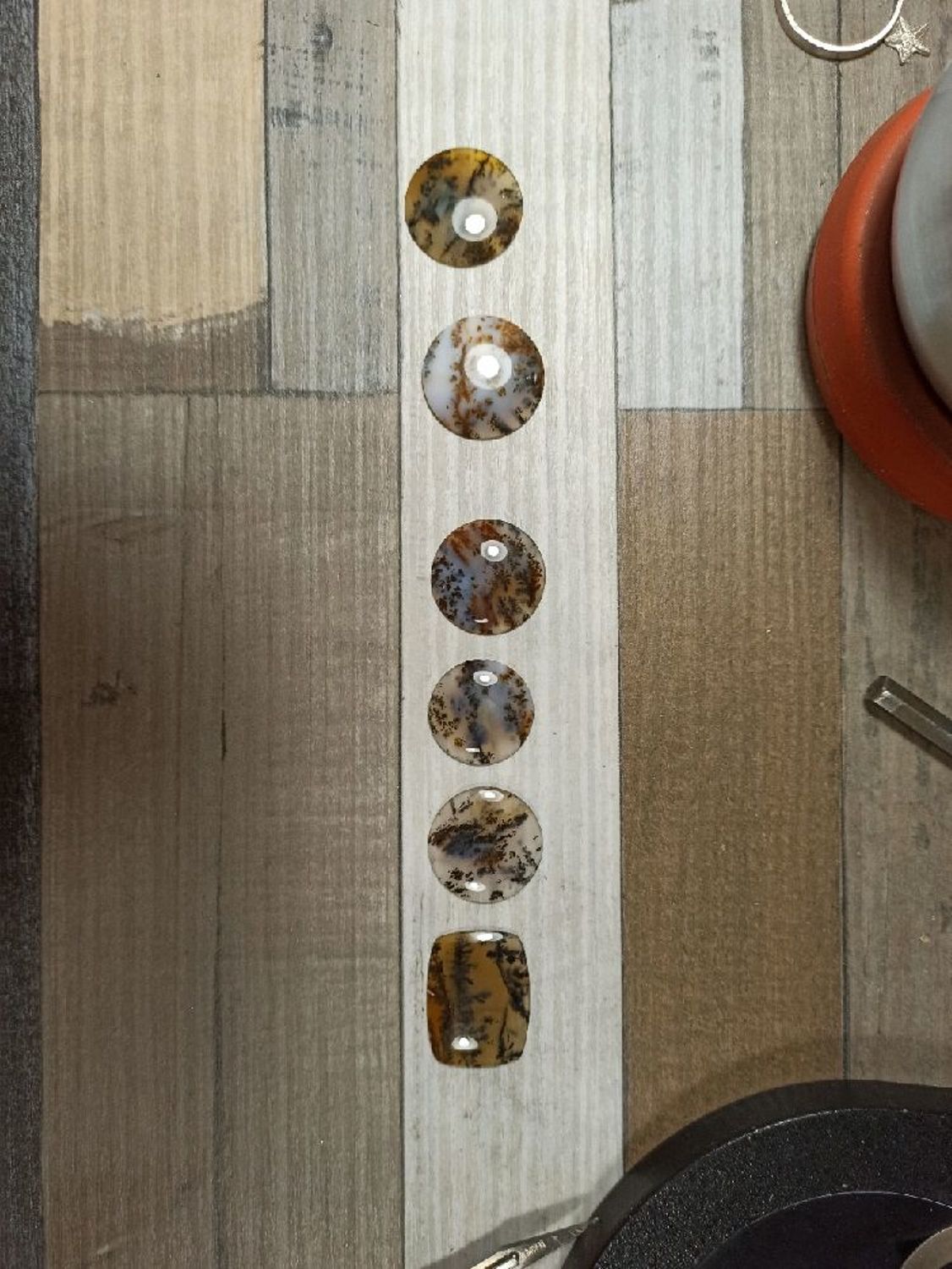 Фото №2 к отзыву покупателя ShashkovJeweler /ручная работа/ о товаре Кабошоны Моховой агат (Казахстан)