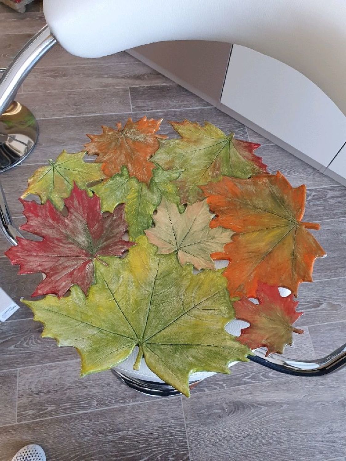 Photo №1 к отзыву покупателя Nataliya о товаре Ажурное блюдо Осенний клён 40 см