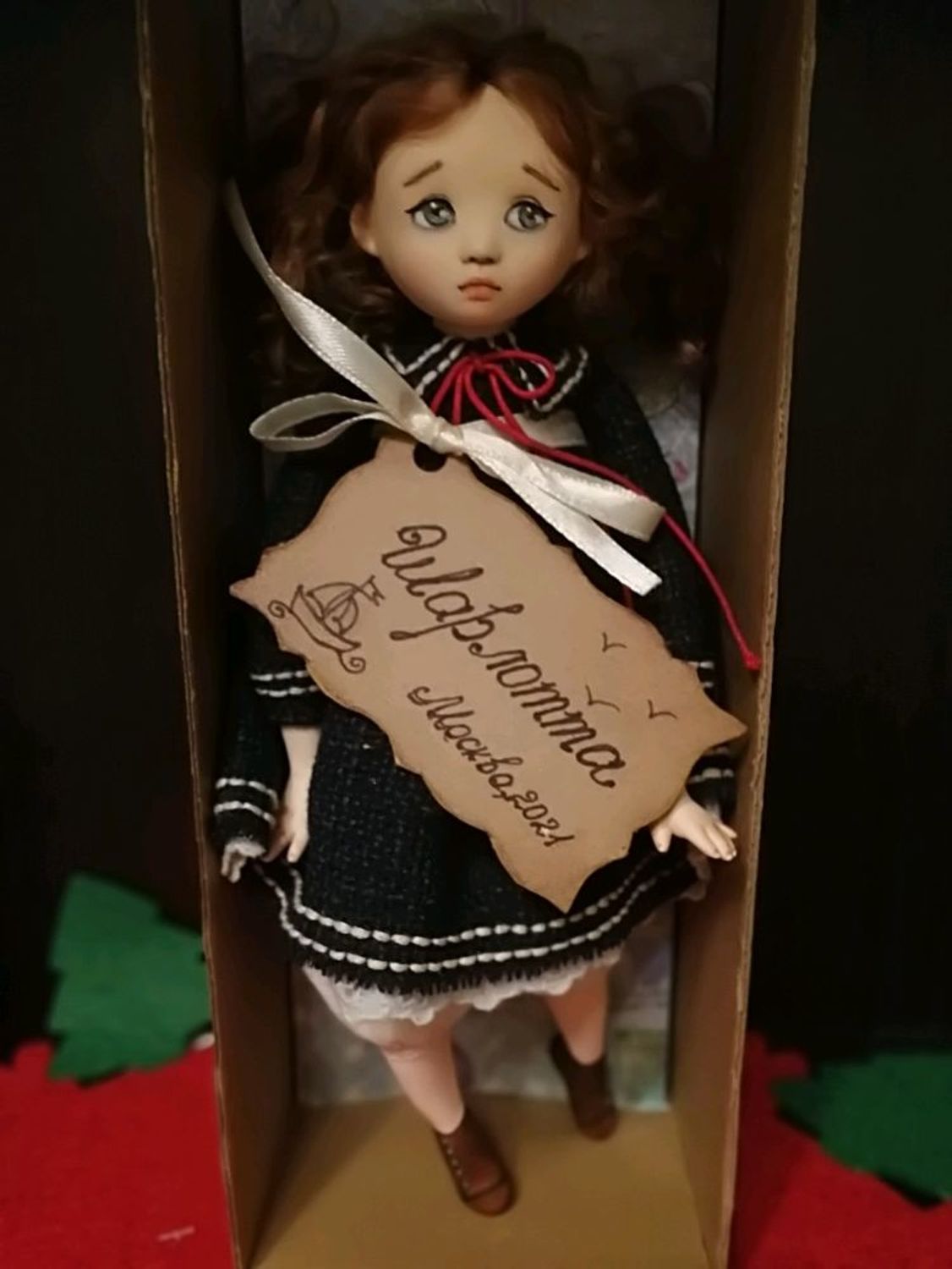 Фото №1 к отзыву покупателя Елена Фишер о товаре Авторская будуарная кукла Шарлотта.