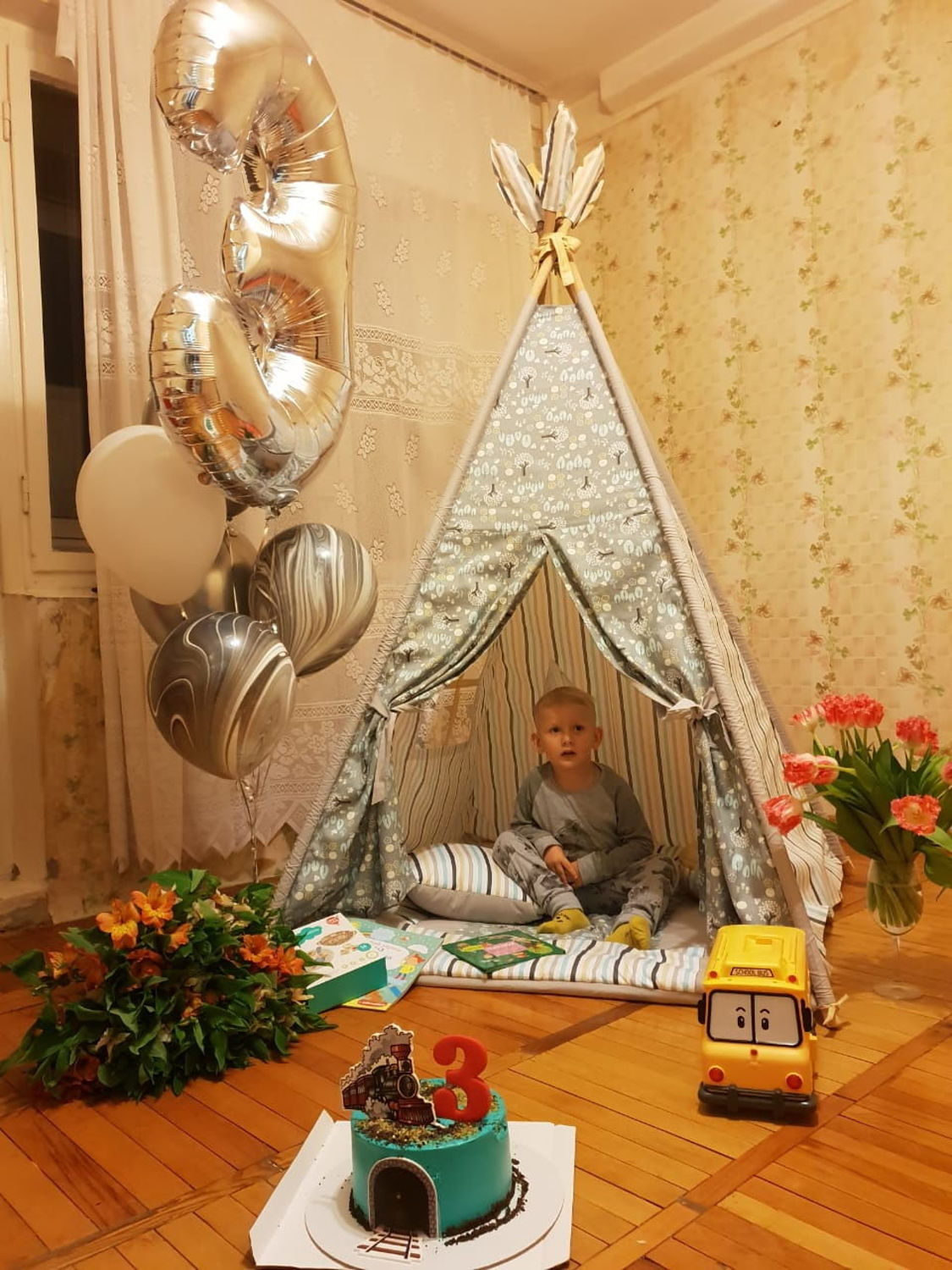 Фото №1 к отзыву покупателя Людмила о товаре Вигвам детский домик