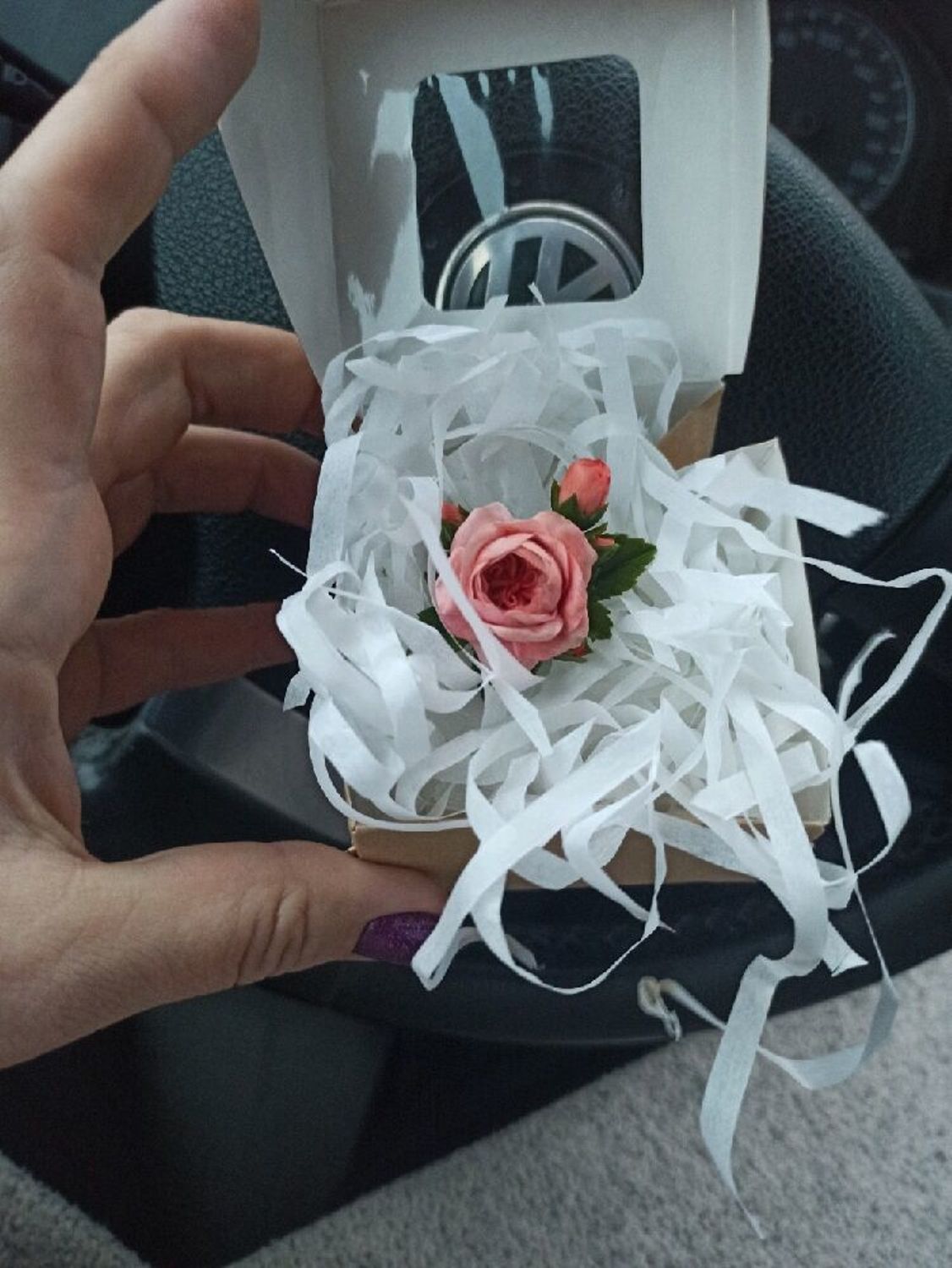 Фото №1 к отзыву покупателя Елена о товаре Серьги с веточками розовой розы