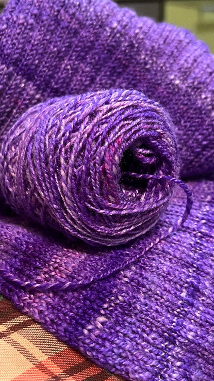 Photo №5 к отзыву покупателя chalsey_knittingthings о товаре Бленд шерсть с шелком