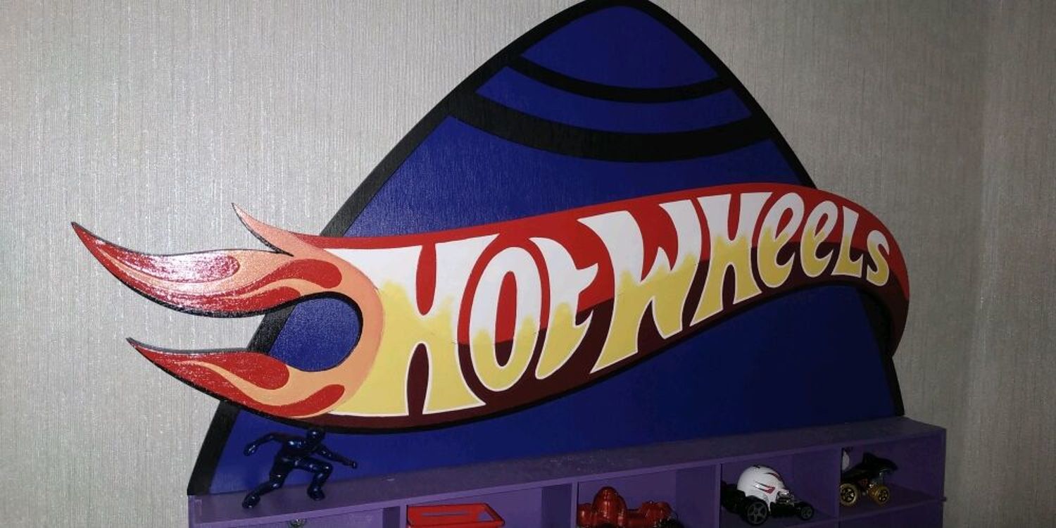 Фото №4 к отзыву покупателя Шашков Сергей о товаре Полка для машинок Hot Wheels.  Подарок мальчику. Полка для машинок