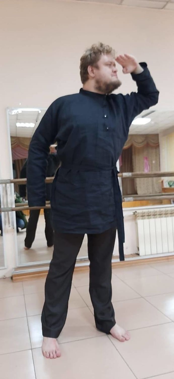 Фото №1 к отзыву покупателя Osvald De-Ba о товаре Косоворотка "Лев Толстой", лен Подробности в описании