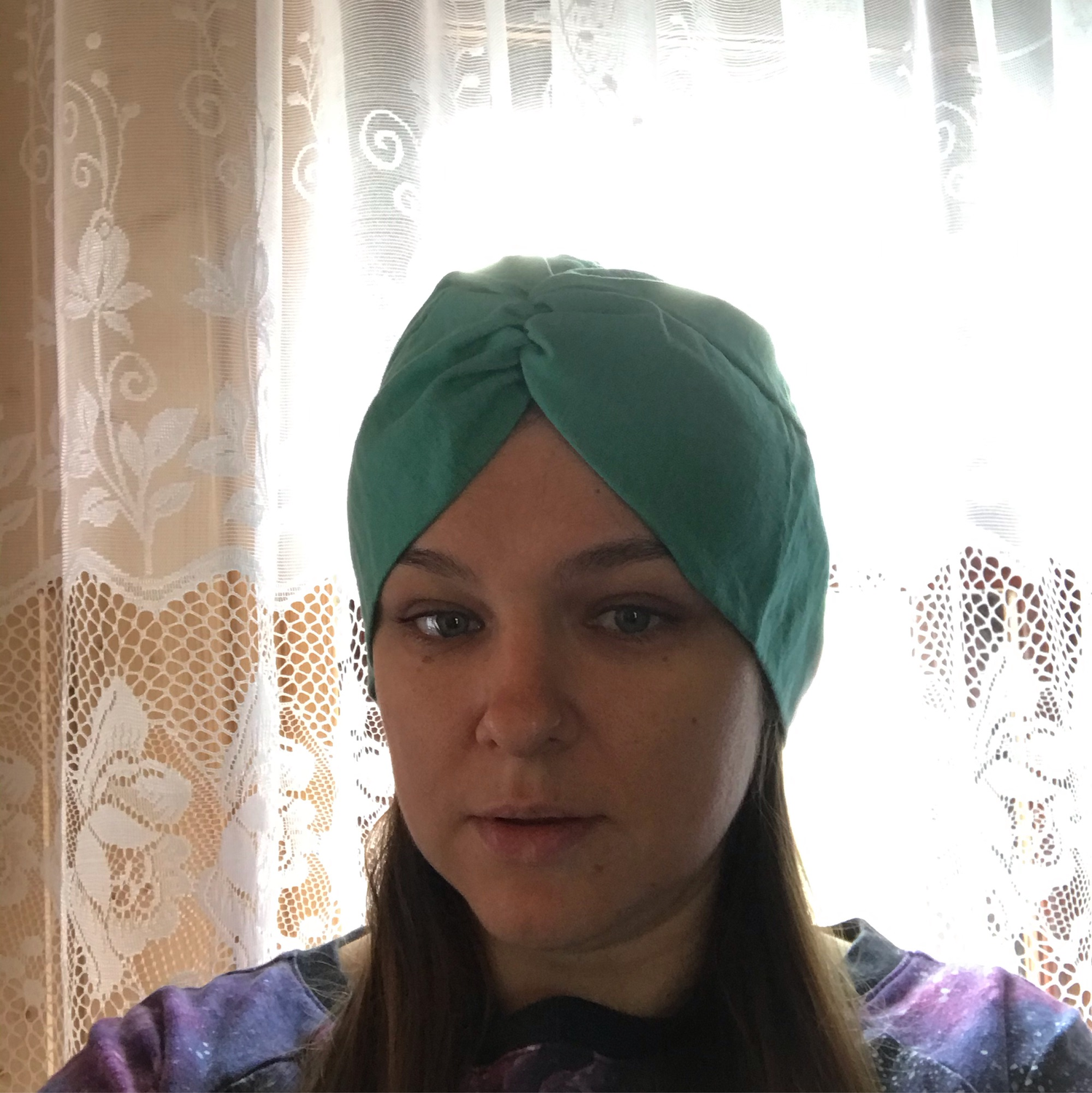 Фото №2 к отзыву покупателя Любовь о товаре Тюрбан с узлом "Сабрина" цвета фуксия и еще 1 товар