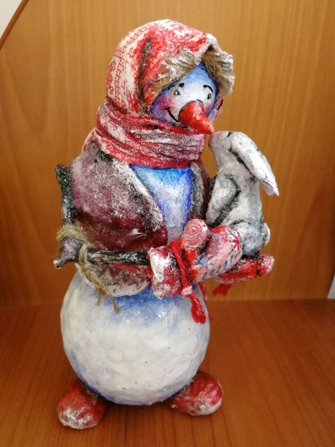 Photo №2 к отзыву покупателя Elena Fisher о товаре Снеговики:Снеговик лыжник под ёлку and 1 more item