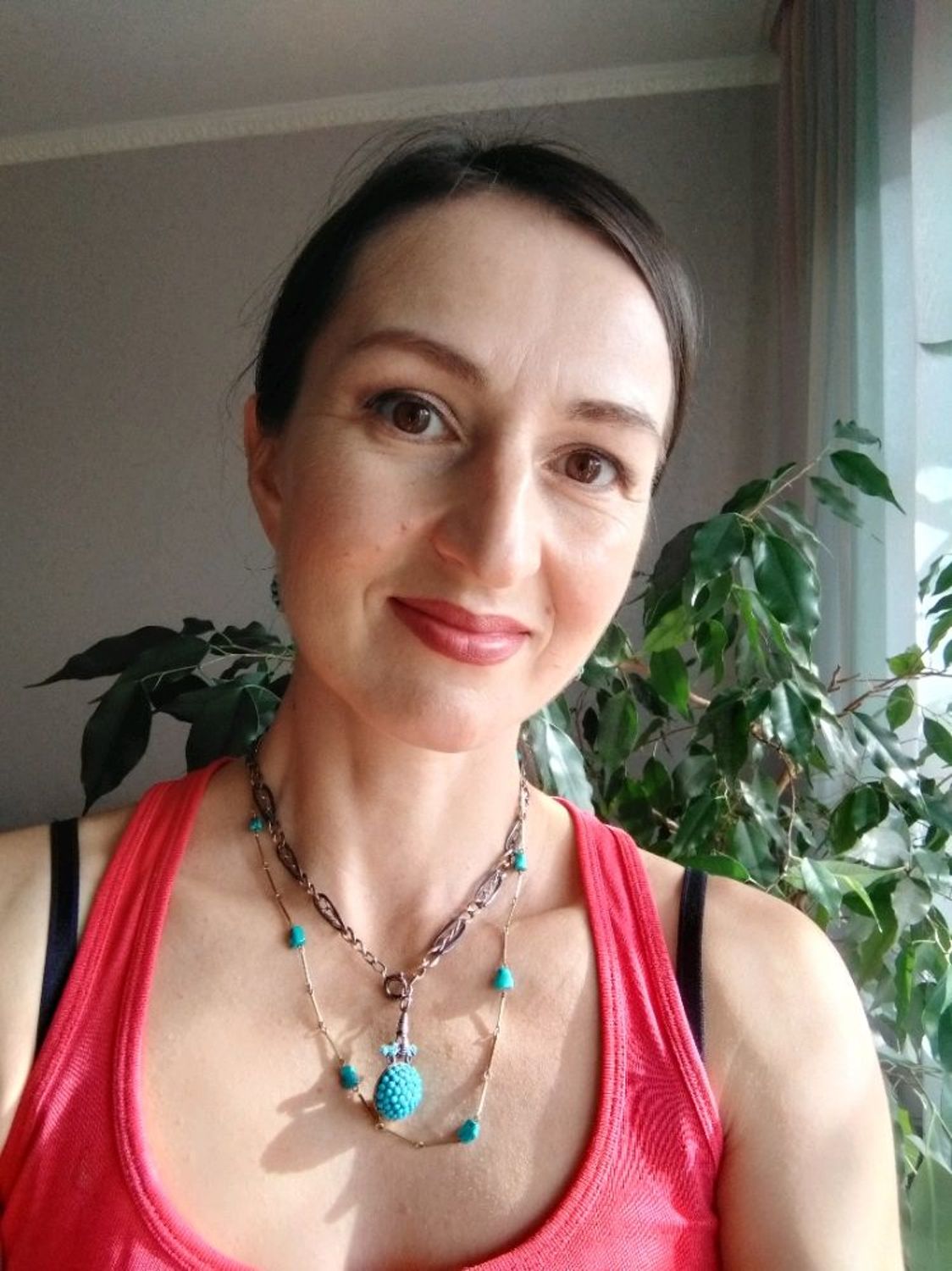 Фото №1 к отзыву покупателя Алёна о товаре Винтаж: Цепочка Бирюза Золото Винтаж