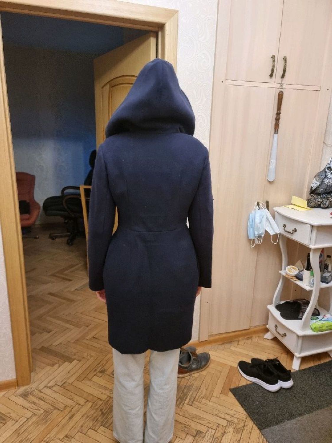 Фото №1 к отзыву покупателя Анастасия о товаре Пальто тюльпан с капюшоном-кобра