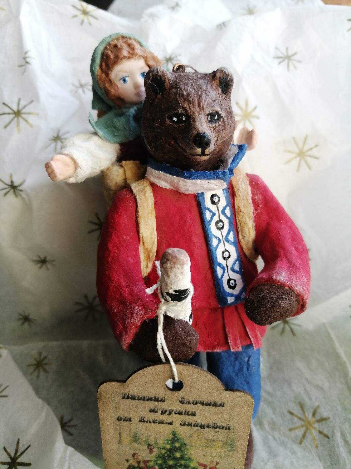 Фото №3 к отзыву покупателя Vasil о товаре Ватная игрушка Маша и Медведь