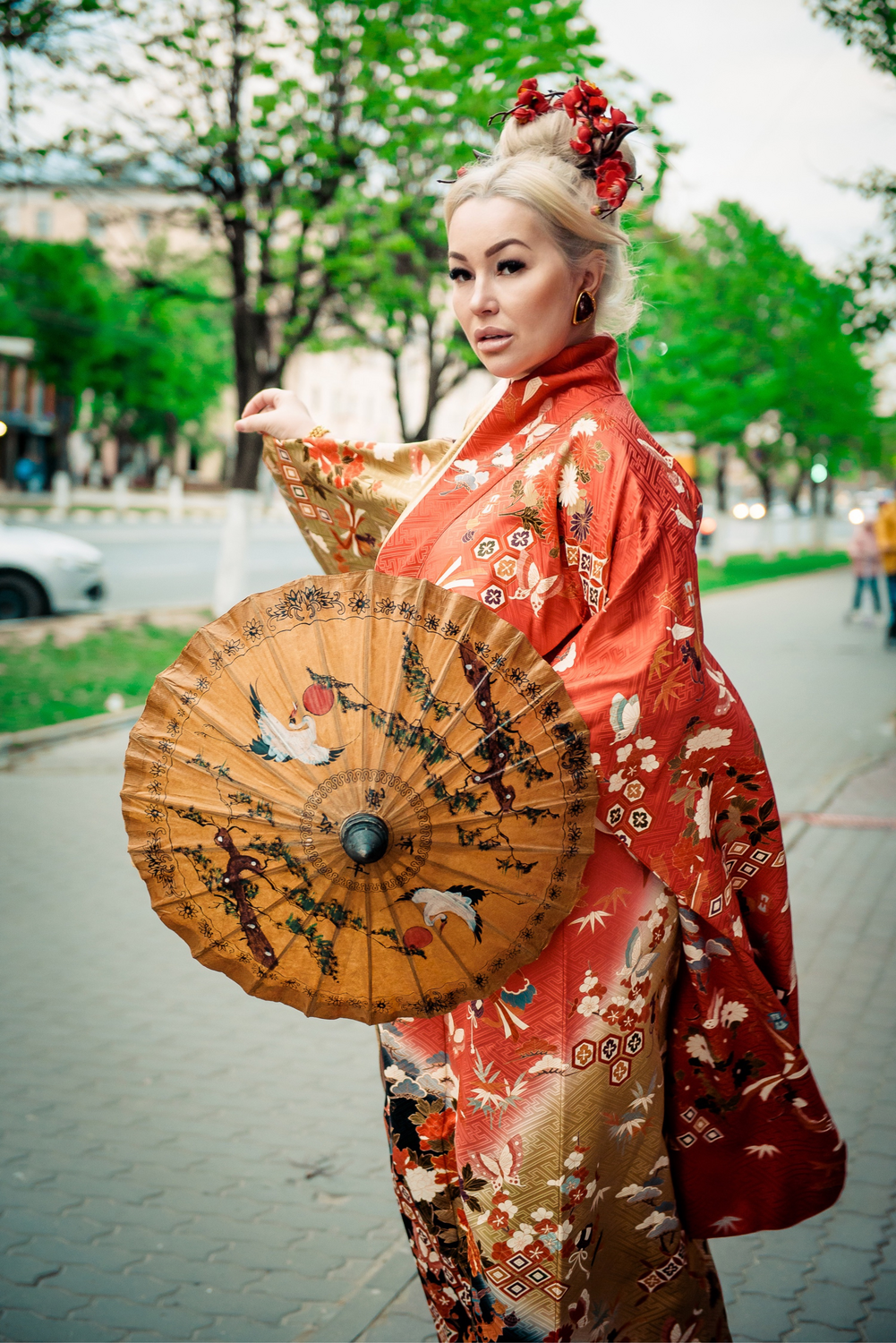 Фото №1 к отзыву покупателя Irene Alexeeva о товаре Винтаж: Винтажный японский зонтик