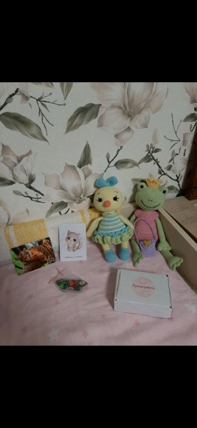 Photo №1 к отзыву покупателя Karina о товаре Царевна-лягушка. Мягкая игрушка. and 1 more item