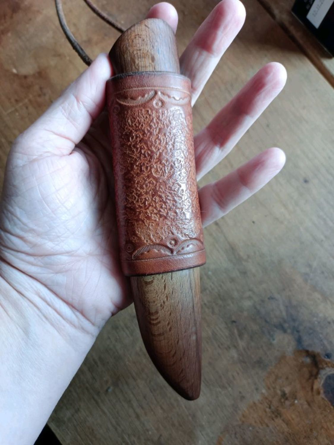 Photo №1 к отзыву покупателя Sebastyana о товаре Нож нагрудный скинер (подарок мужчине охотнику, рыбаку)