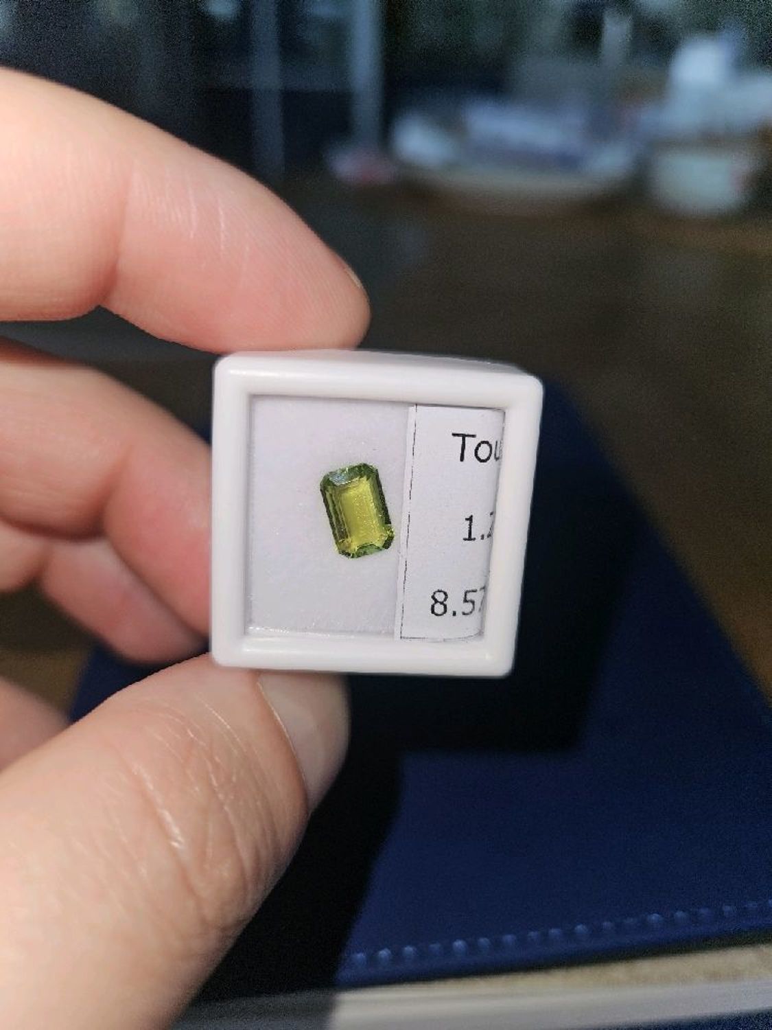Фото №1 к отзыву покупателя Сергей о товаре Турмалин натуральный 1,25Ct 8,5х5,5мм VVS Мозамбик.