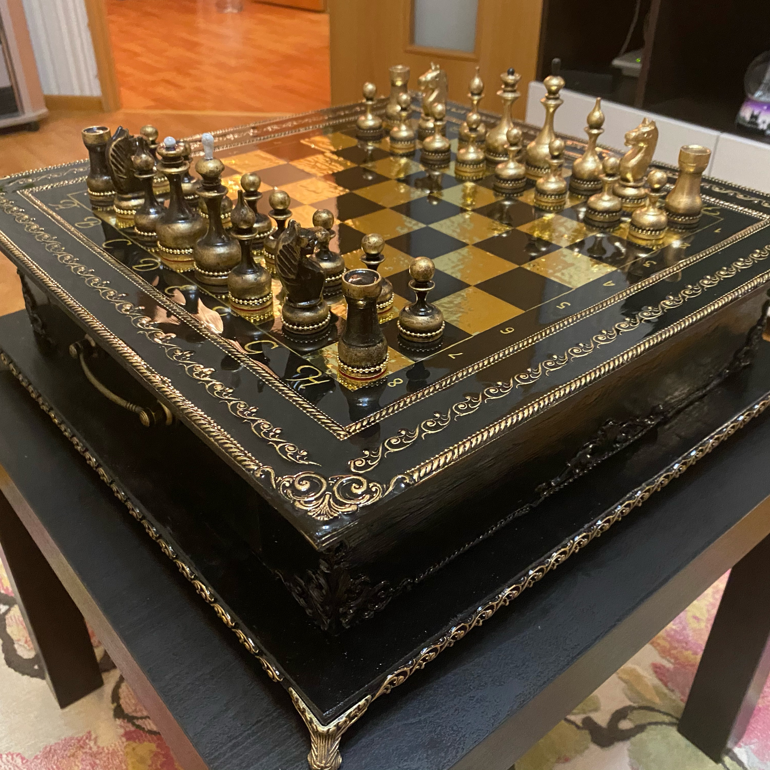 Photo №1 к отзыву покупателя Anastasiya о товаре Шахматы: Шахматы ручной работы