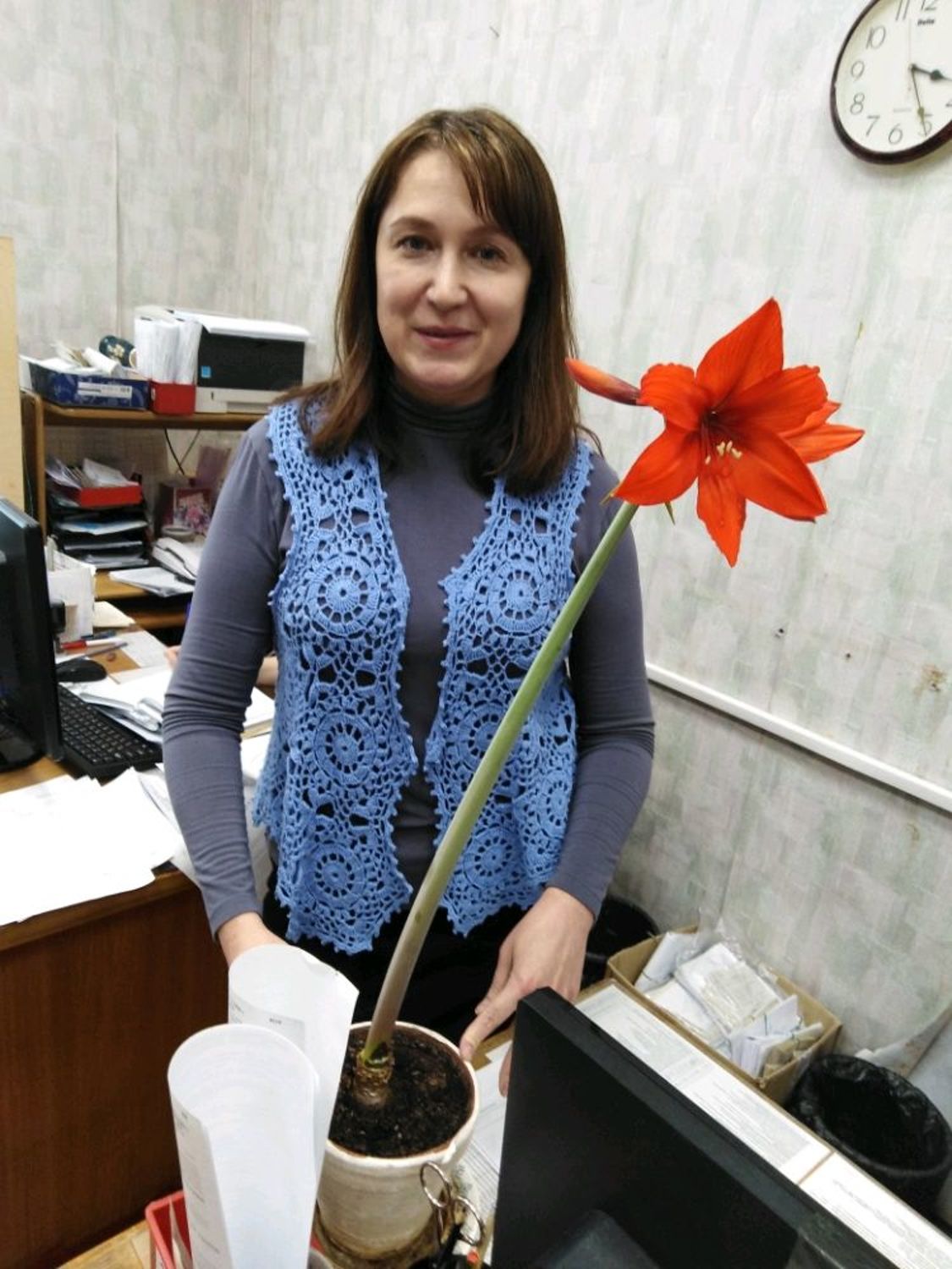 Photo №1 к отзыву покупателя Anastasiya о товаре Жилет вязаный