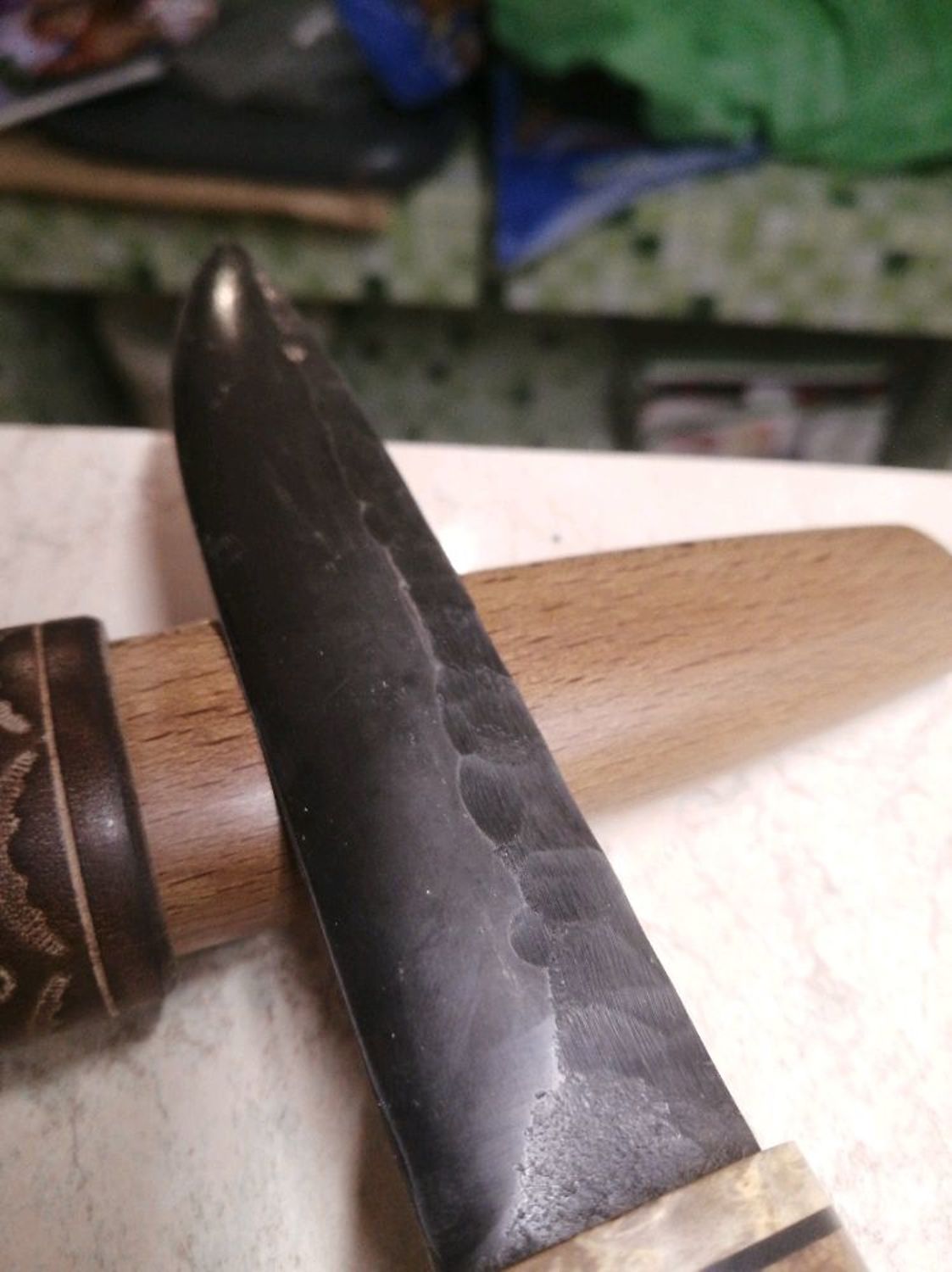 Photo №2 к отзыву покупателя Aleksej о товаре Кованый нож " Якут " 2 . Якутский нож.(охотнику, рыбаку)
#яктскийнож#