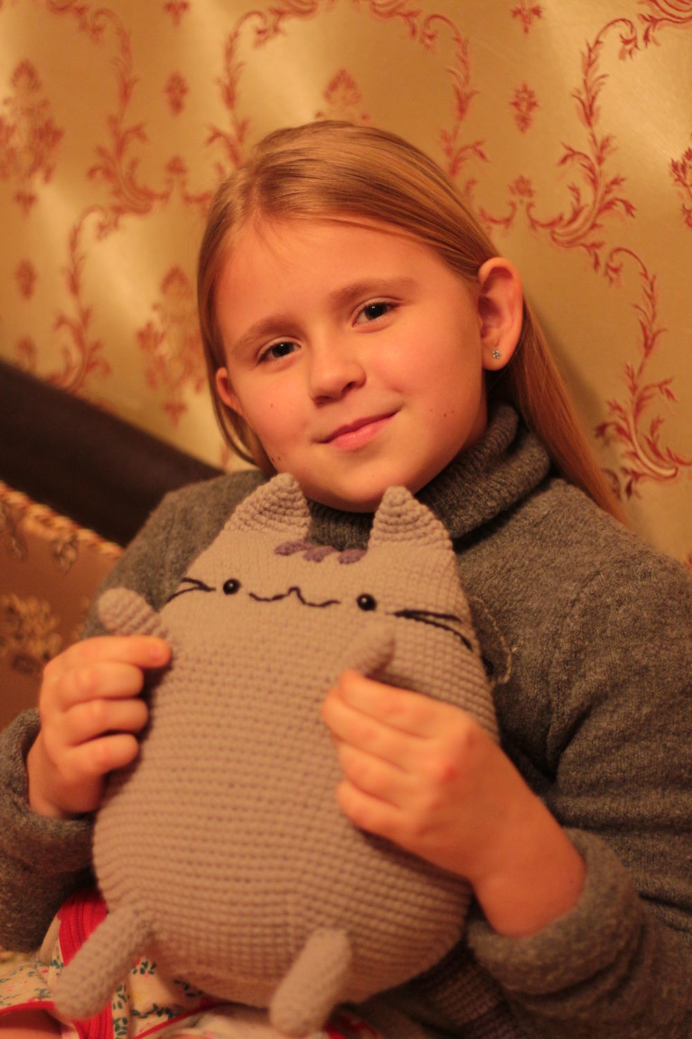 Фото №1 к отзыву покупателя Selena's Crafts (Ольга Васильева) о товаре Кот Пушин (Pusheen) амигуруми