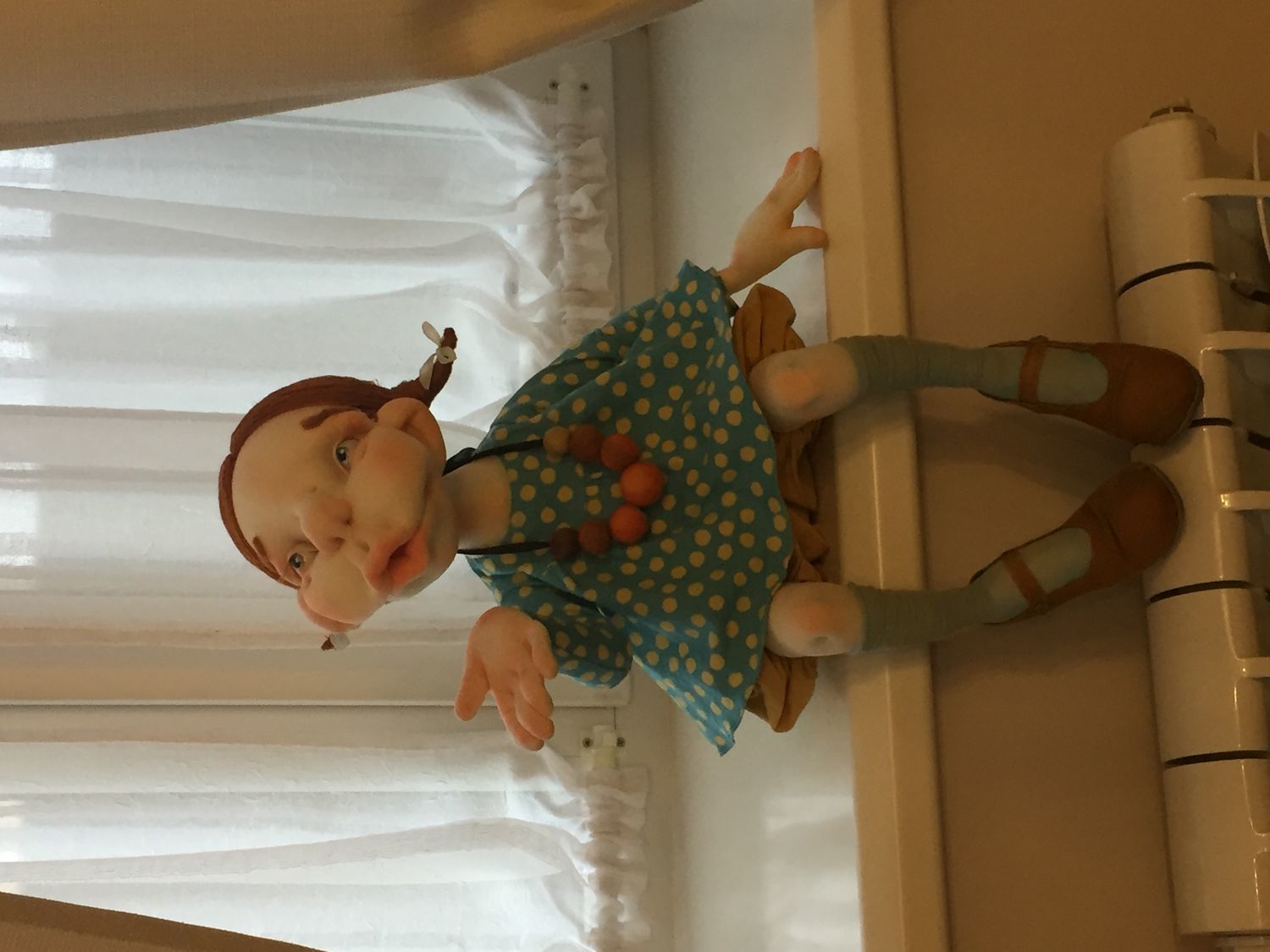 Photo №1 к отзыву покупателя Zafirov Yurij о товаре Авторская текстильная кукла "Воздушный поцелуй"